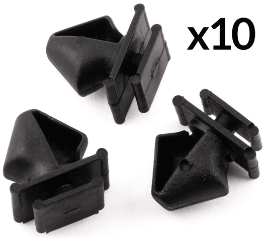 10x Trim Clips for Peugeot 406 Door Side Moulding Bumpstrip Black Plastic