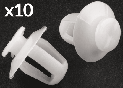 10x Trim Clips for Peugeot Exterior Door Moulding Bumpstrip Trims White Plastic