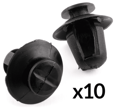10x Trim Clips for Peugeot Exterior Door Moulding Bumpstrips Clips Black Plastic