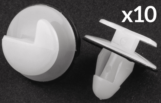 10x Trim Clips for Renault Door Card And Trim Panel Retainers W/ Rubber Washer