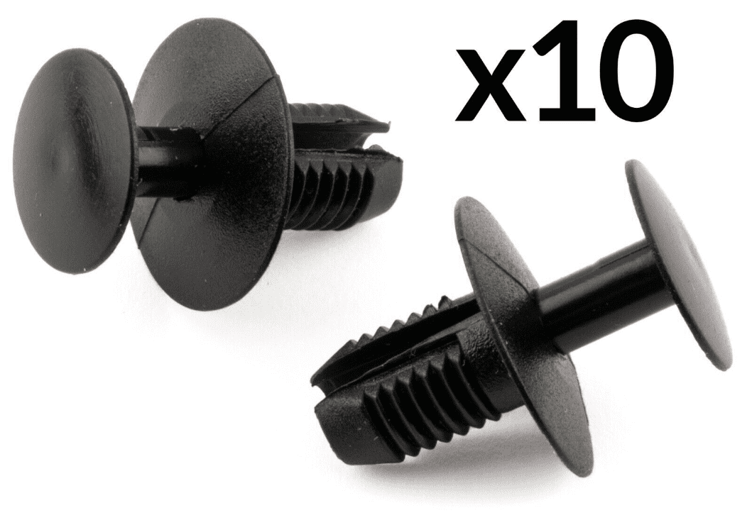 10x Trim Clips for Toyota Bumper Plastic 90467-09139 Under Tray Wheel Arch Black