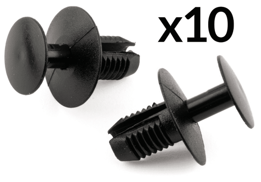 10x Trim Clips for Toyota Bumper Plastic 90467-09139 Under Tray Wheel Arch Black