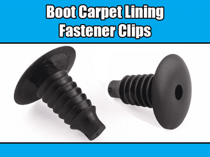 10x Trim Clips for Vauxhall Carpet Lining Boot Black Plastic 2207713