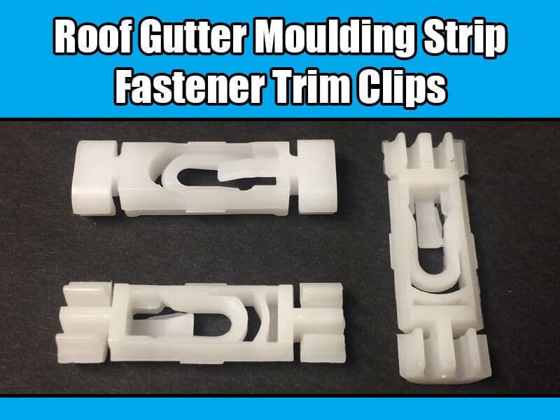 10x Trim Clips for VW Golf 3 Gti Vr6 Roof Gutter Moulding Strip Fastener Plastic
