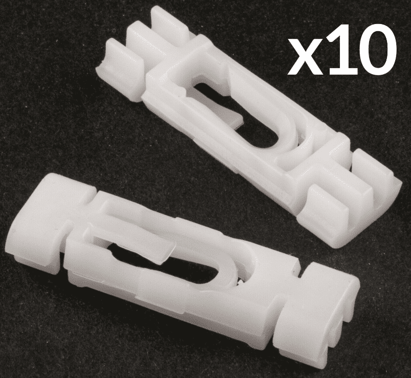 10x Trim Clips for VW Golf 3 Gti Vr6 Roof Gutter Moulding Strip Fastener Plastic