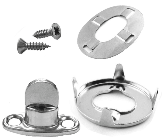 10x Turnbutton Eyelet Kit Marine Grade A4 Stainless Steel for Dot