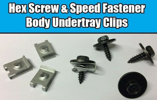 10x U Nut Hex Screw for BMW Speed Fastener Undertray Sheet Metal Clip Fixing