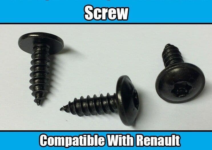 10x Universal Torx Screw for Renault 4.2X13X10 Black Metal