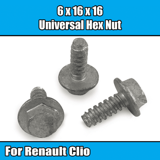 10x Universal Trifon Hex Screws for Renault Clio 1 Express R19 R21 R4 7703016264