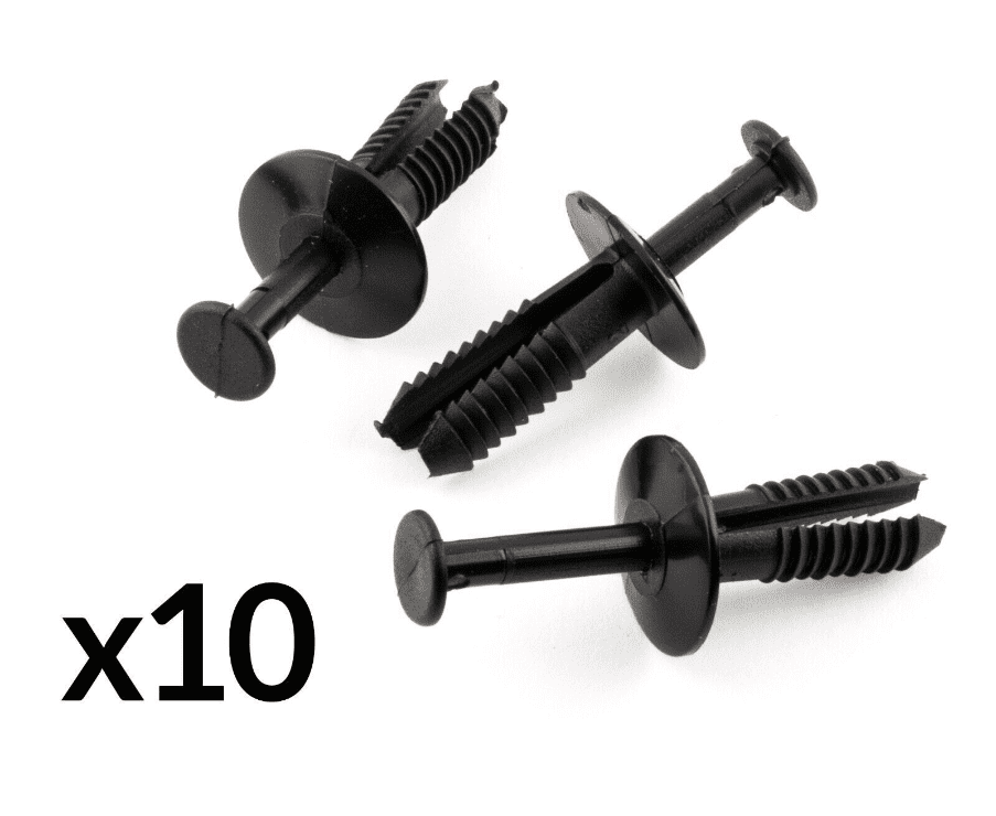 10x Wheel Arch Bumper Black Plastic Clip Retaining Body Panel 6mm Fascia for BMW