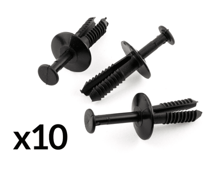 10x Wheel Arch Bumper Black Plastic Clip Retaining Body Panel 6mm Fascia for BMW
