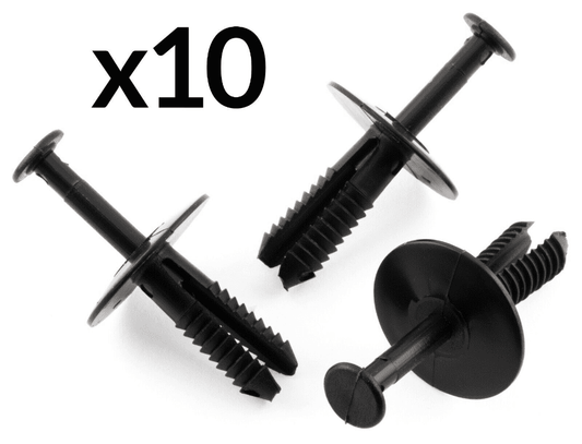 10x Wheel Arch Bumper Rivet Body Panel Retaining Trim Clips for BMW Black Plasti