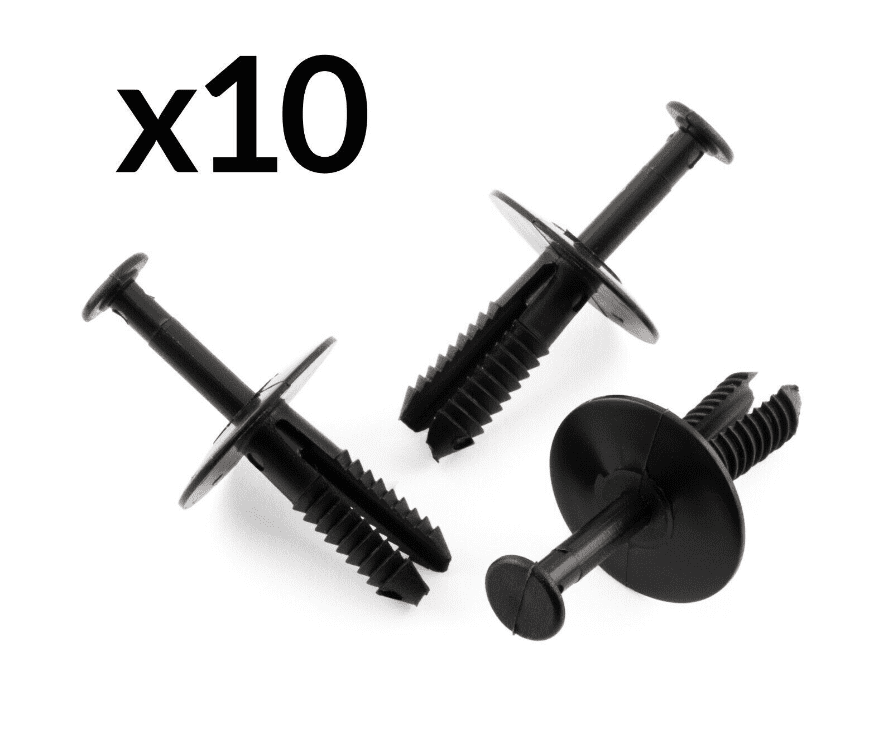 10x Wheel Arch Bumper Rivet Body Panel Retaining Trim Clips for BMW Black Plasti