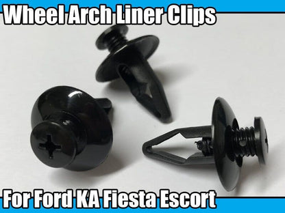 10x Wheel Arch Liner Bumper Fender Clips for Ford Ka Fiesta Escort Galaxy