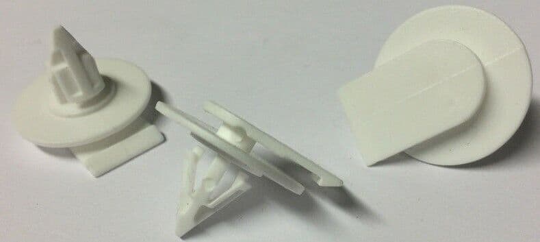 10x Wheel Arch Skirt White Trim Clips for BMW R50 R52 R53 Mini Cooper