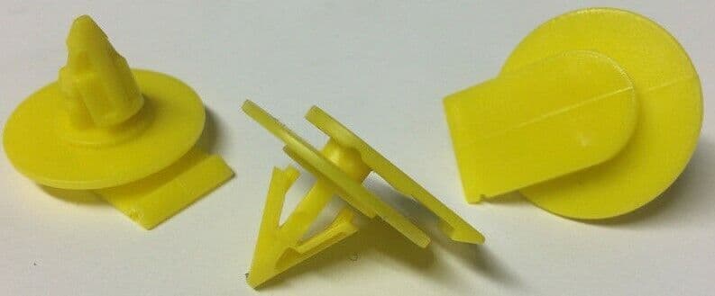 10x Wheel Arch Skirt Yellow Trim Clips for BMW R50 R52 R53 Mini Cooper