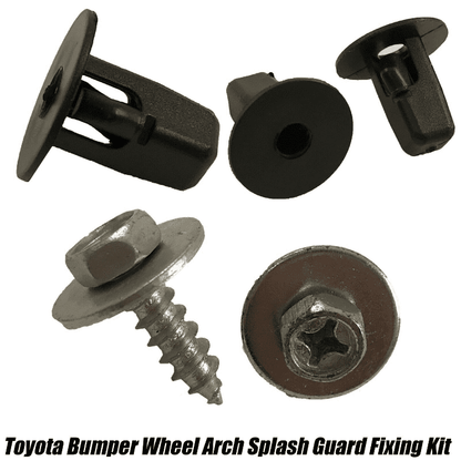 10x Wheel Arch Splash Guard Under Tray Screws Moulding Clips Grommet for Toyota