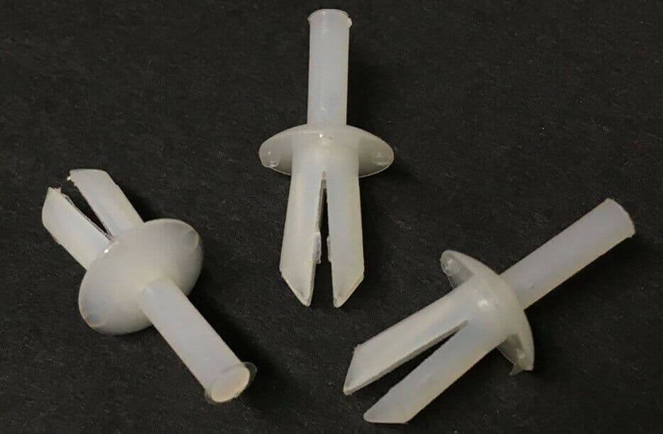10x White Plastic Nylon Boot Trim Panel Retainer Clips for BMW VW
