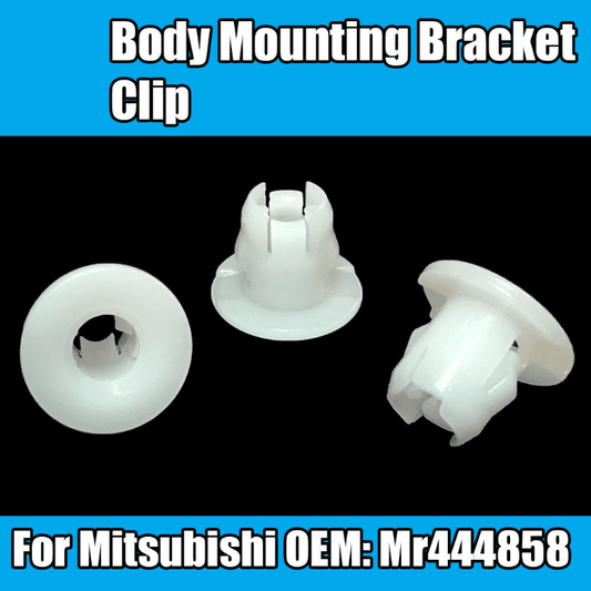 10x White Plastic Nyon Body Mounting Clip Bracket For Mitsubishi