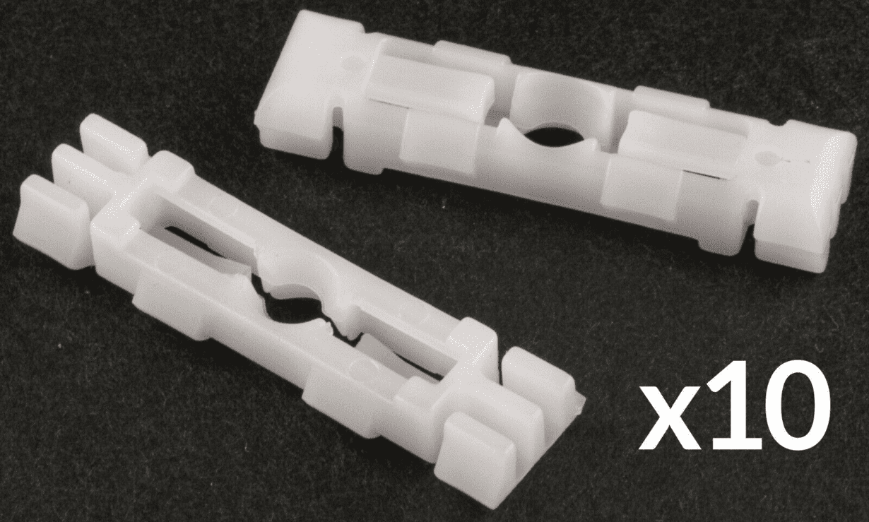 10x White  Roof Gutter Clips for VW Mk3 Golf Jetta Gti 8V 16V Gl Cl C