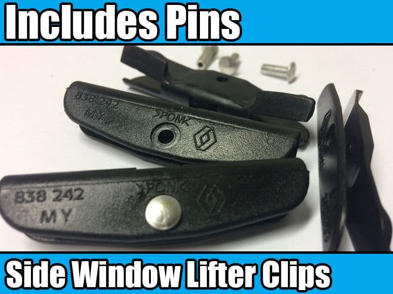 10x Window Trim Clip for Renault Clio Scenic Megane Side Lifter Clips Black