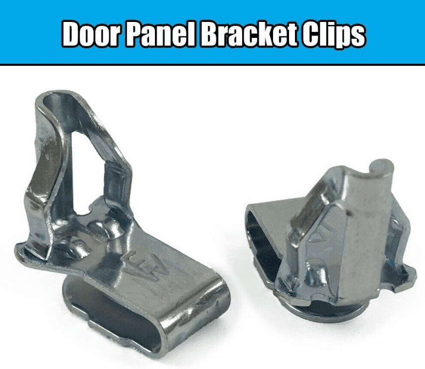 10x Zinc Plated Metal Front/Rear Door Panel Bracket Clips for BMW