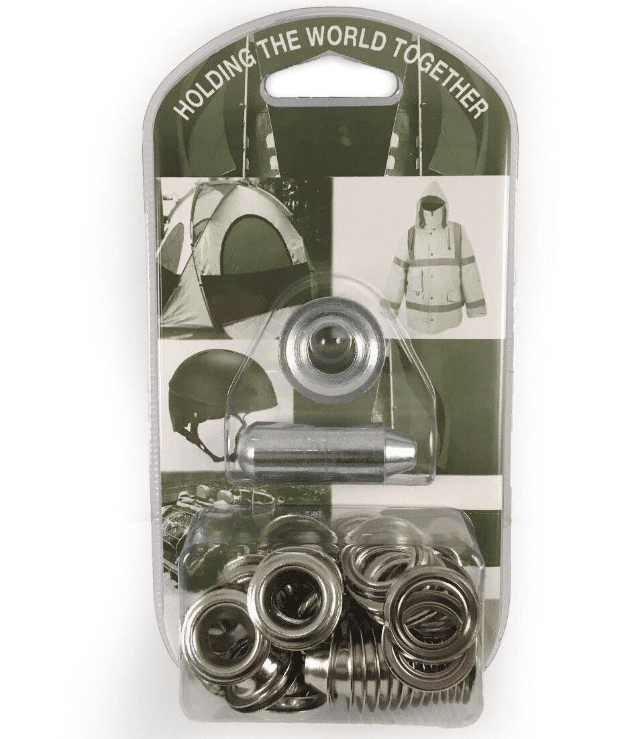 11.1mm Eyelet & Ring Washer Sail Canopy Repair Kit Set Tools Nickel Plated Brass