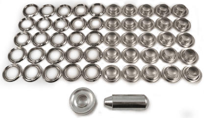 11.1mm Eyelet & Ring Washer Sail Canopy Repair Kit Set Tools Nickel Plated Brass