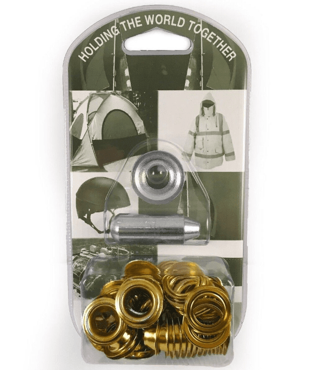 11.1mm Eyelet & Ring Washer Sail Canvas Canopy Awning Repair Kit Set Tools Brass