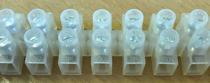 12 Way Connector Strip Choc Block Terminal 5 Amp Electrical Connection Flat Head