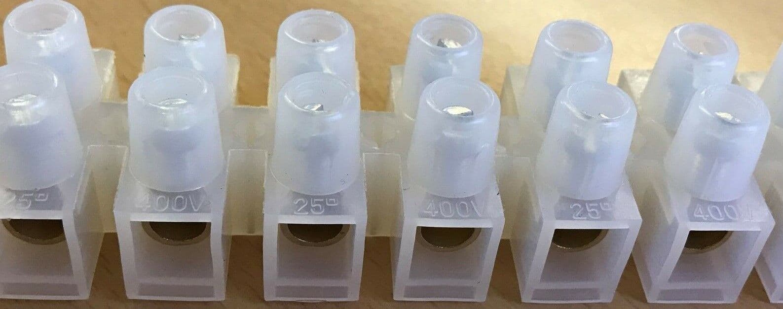 12 Way Connector Strip Choc Block Terminal 60Amp Electrical Connection Flat Head