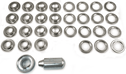 12.7mm Eyelet & Ring Washer Sail Canopy Repair Kit Set Tools Nickel Plated Brass