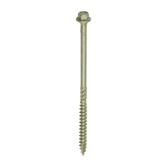 6.7x125 5" Hex Head Landscape Wood Screws Sleeper Decking Timber In-Dex