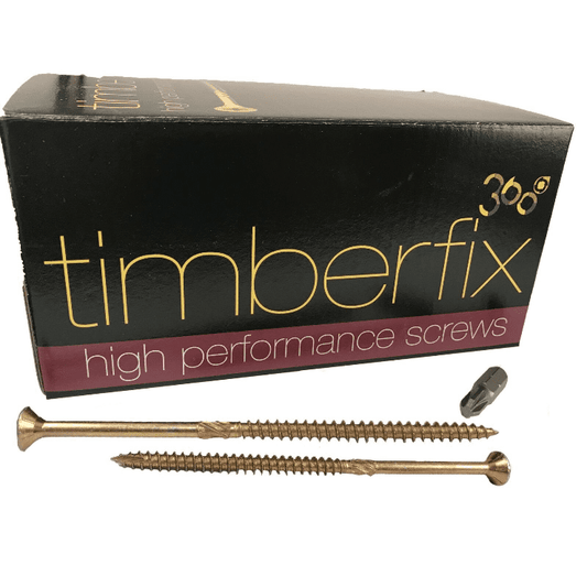 12G 6" 6.0mmx150mm Premium Cutter Thread Wood Screws Pozi Csk Timberfix 360