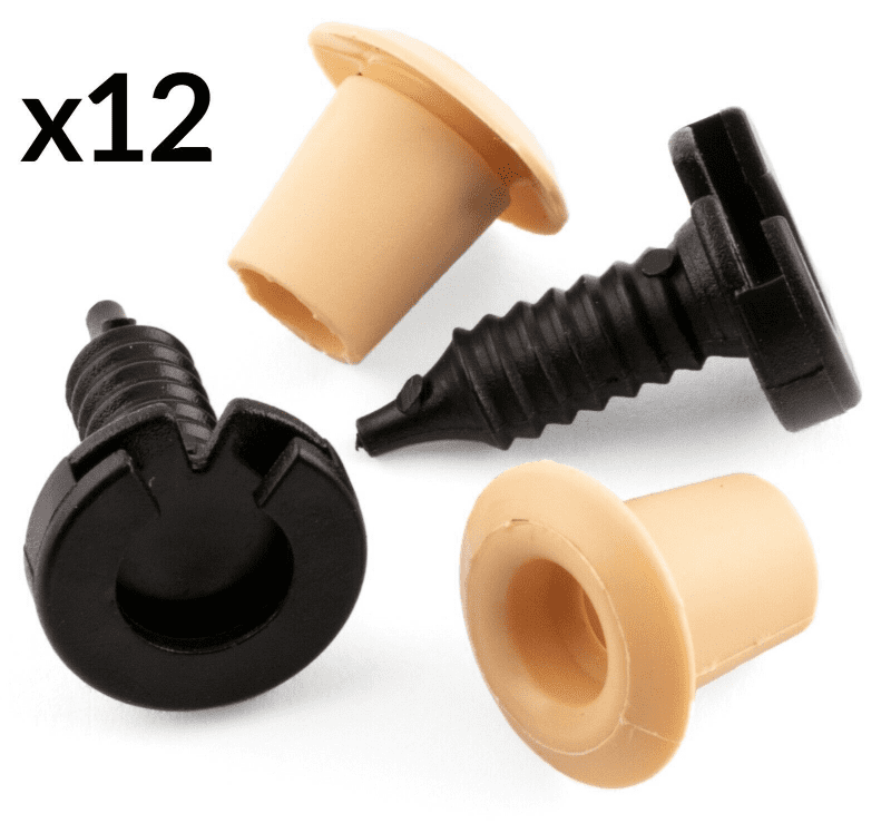 12X Clip Set for Land Rover Defender Interior Door Card Trim Panel Fasteners