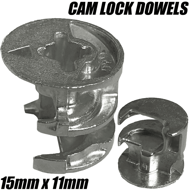 15mmx11mm Cam Dowel Turn Lock Locking Nut Desk Wardrobe Flatpack Ikea  Argos