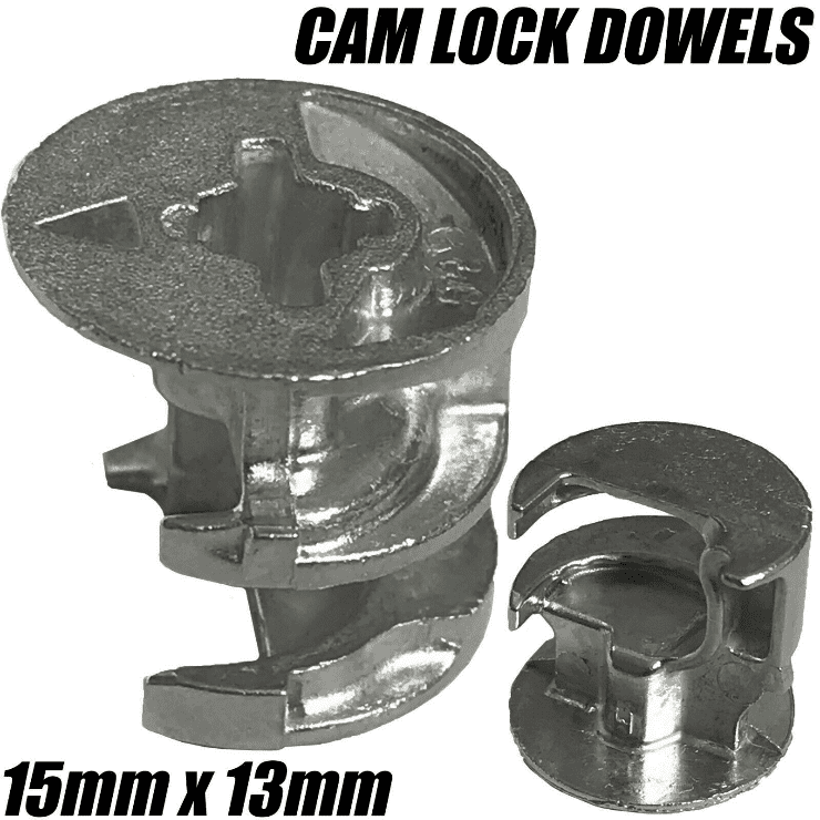 15mmx13mm Cam Dowel Turn Lock Locking Nut Flatpack Ikea Argos