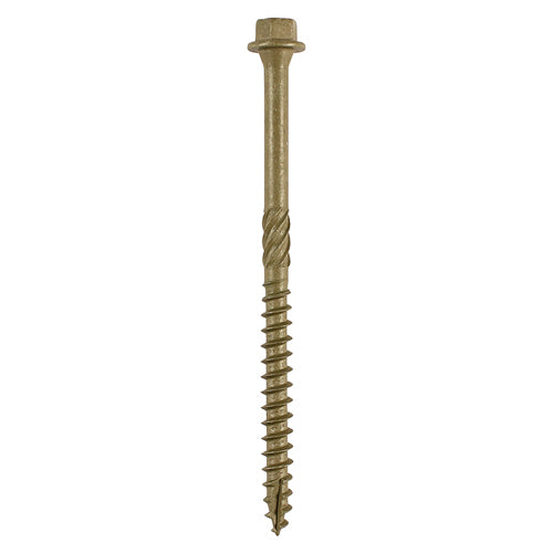 6.7x175mm 7" Hex Head Landscape Wood Screws Sleeper Decking Timber In-Dex