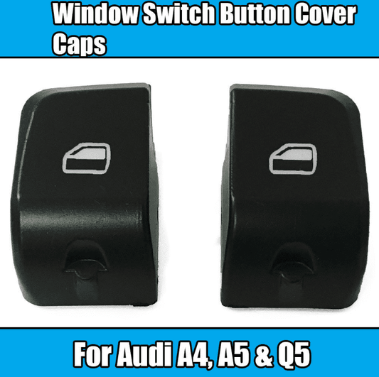1X (1+1) Button Cover Caps for Audi Power Window Switch Front Left A4 A5 Q5