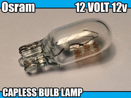 1X 12 Volt 12V T10 3W 501 W5W Osram Quality Car Capless Bulb Lamp 10mm
