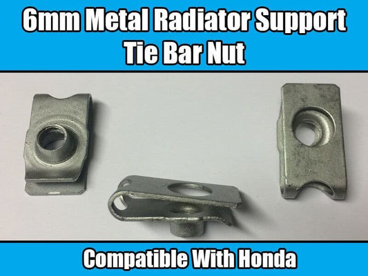1x 6mm Air Cleaner Tail Light Metal Radiator Support Nut for Honda GM