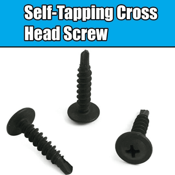 1X Black Screw for BMW Self-Tapping Cross Head Screw 5mmx25mm 07146959925
