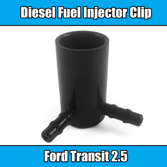 1X Clip for Ford Transit Common Rail Fuel Injector Leak Off Clip Black Plastic