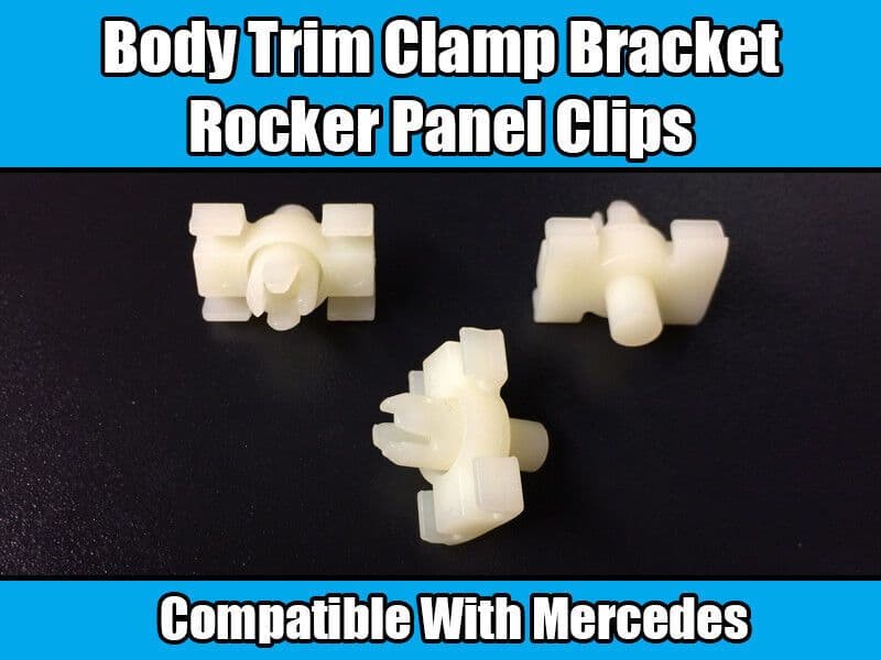 1X Clip for Mercedes W123 Body Trim Clamp Bracket Rocker Panel Brand New