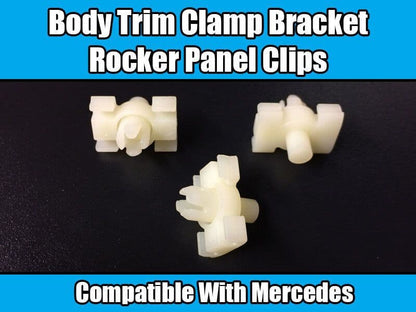 1X Clip for Mercedes W123 Body Trim Clamp Bracket Rocker Panel Brand New