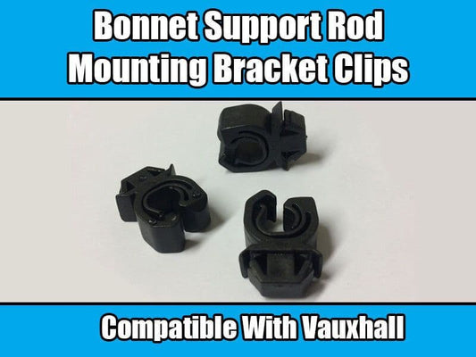 1X Clip for Vauxhall Corsa Cavalier Calibra Carlton Vectra Bonnet Support Rod