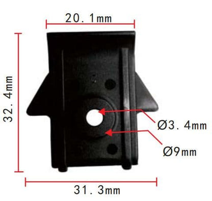 1X Clips for Nissan Bumper Fender Foldover Liner Clip Black Plastic Nylon