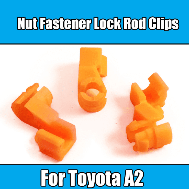 1X Clips for Toyota A2 Nut Fastener Door Lock Rod Clips Left Orange Plastic