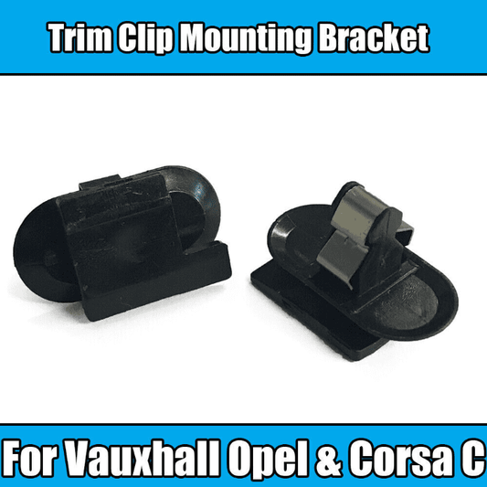 1X Clips for Vauxhall Opel Corsa C Trim Mounting Bracket Black Plastic Metal