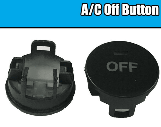 1X Digital A/C Climate Air Conditioner Off Black Button Cover for BMW 5 Series